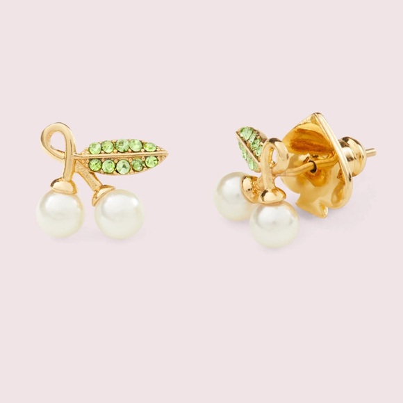 kate spade Jewelry - Kate Spade Cherie Cherry Stud Earrings